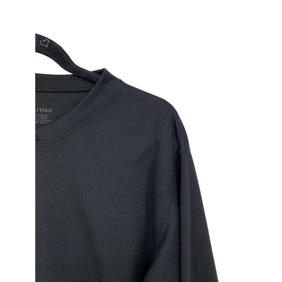Marmot Base Layer Long Sleeve Top Mens Size Large Black - Picture 2 of 5